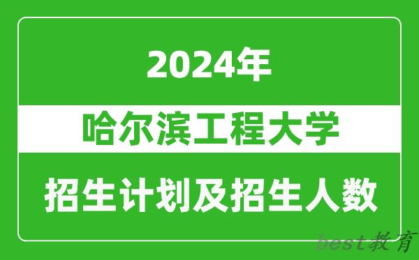 哈尔滨工程大学2024年在安徽的招生计划及招生人数