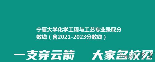 宁夏大学化学工程与工艺2024年录取分数线 附2022-2024年三年专业分