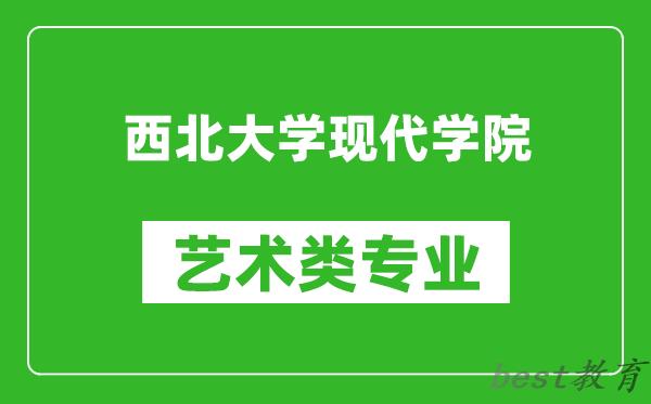 西北大学现代学院艺术类专业一览表