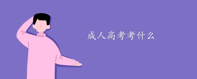 成人高考考什么